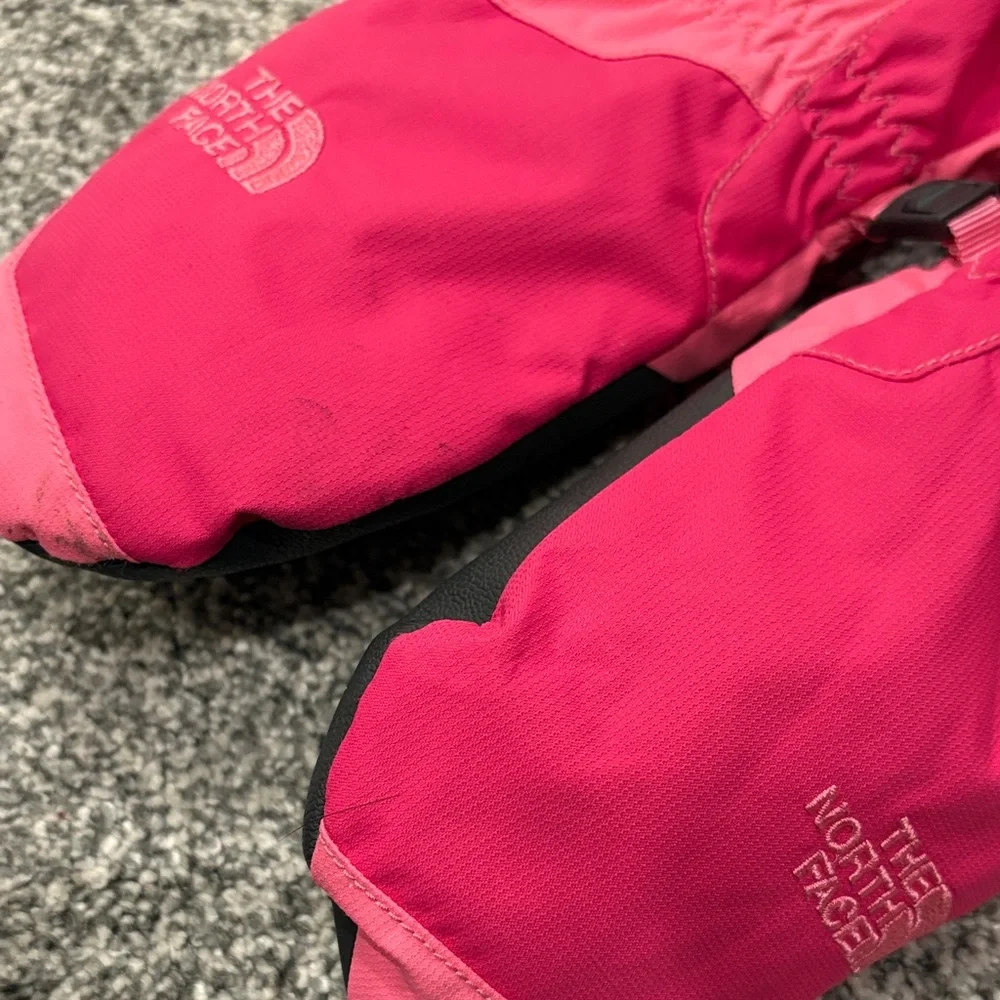 The North Face 4T Kids Pink Two-Tone Ski Mittens